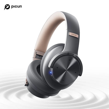 B8 Bluetooth Headphones 120H Playtime Headset Wireless Bluetooth 3EQ Mode Low Latency Hands-Free Calls over Ear Headphones
