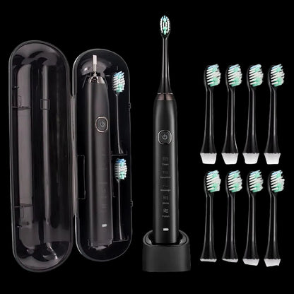 Sonic Electric Toothbrush Smart Ultrasonic Dental Teeth Whitening Rechargeable Adult Tooth Brush  S100 With8 Brush Head