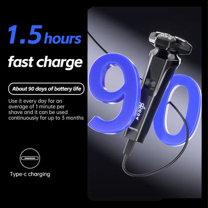 Multifunctional USB Powered Men Shaver Portable Cordless Electric Face Shaving Machine for Household