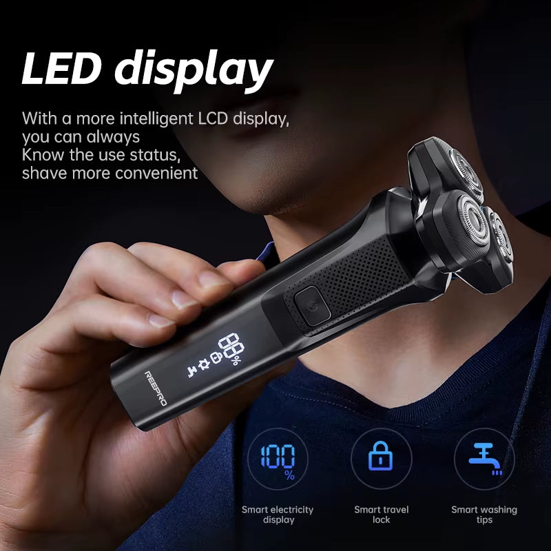 Multifunctional USB Powered Men Shaver Portable Cordless Electric Face Shaving Machine for Household